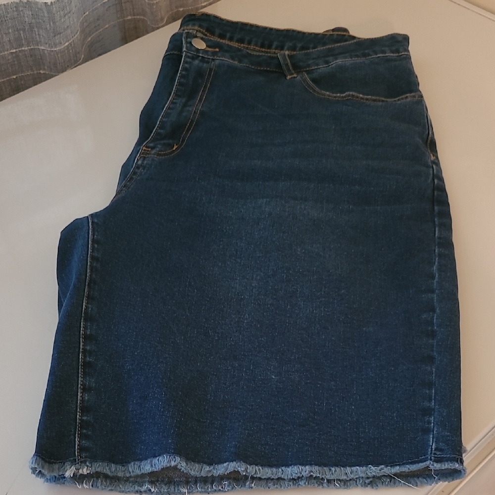 Size 4XL Dark Blue Denim Skirt